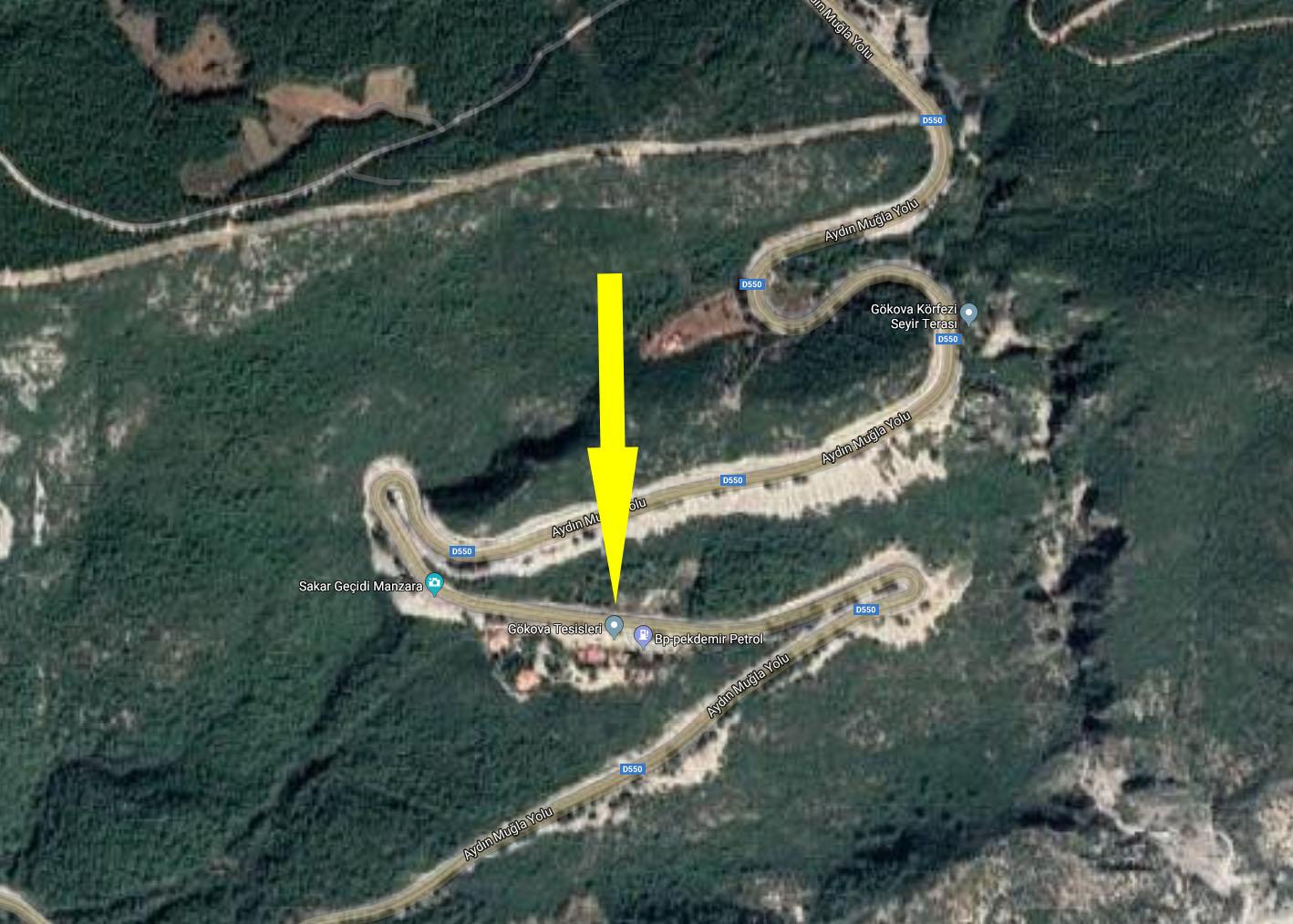 Sakar Geçidi -Harita Uydu