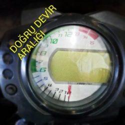 motosiklet doğru devir - devir göstergesi