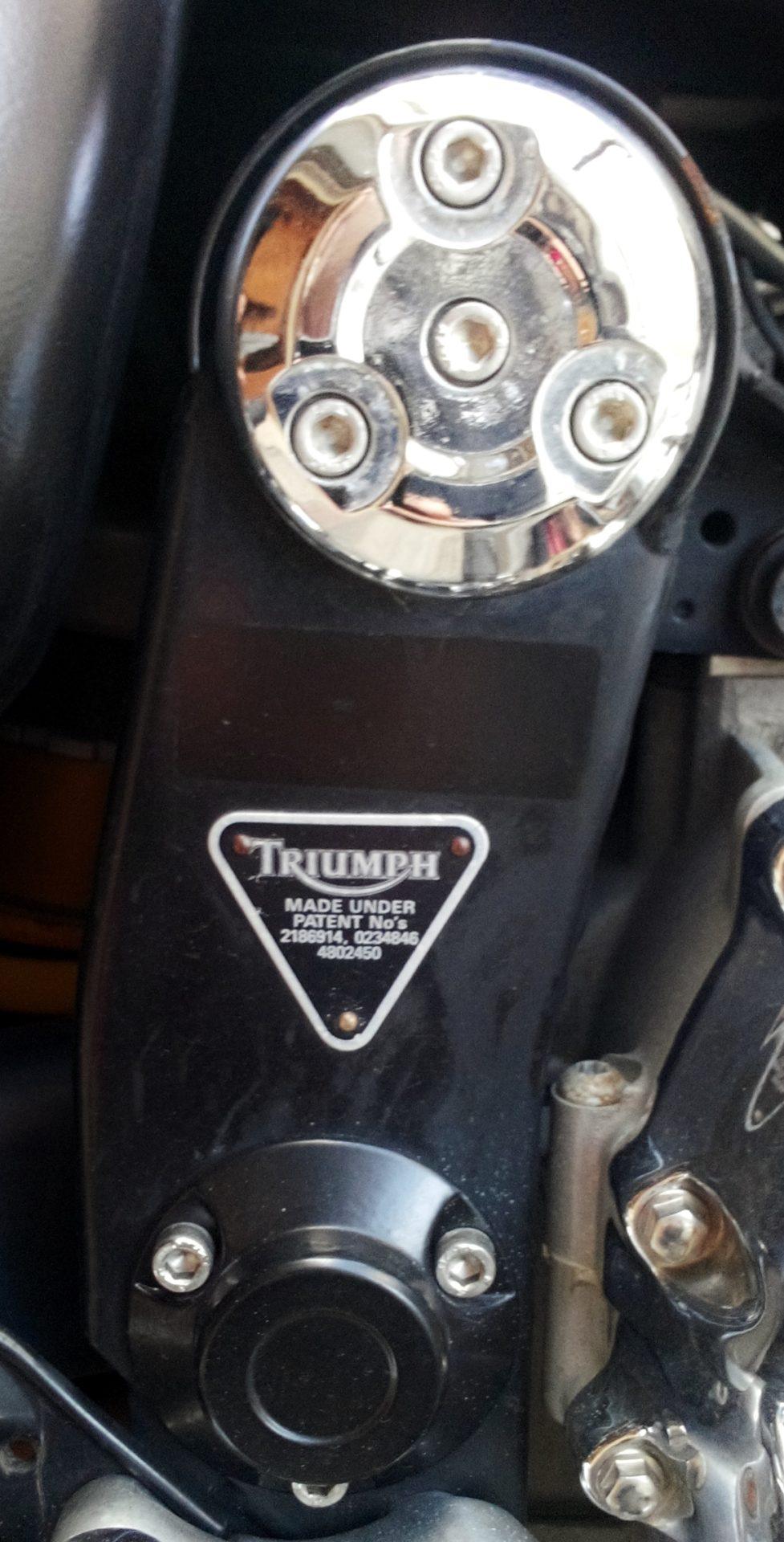 Triumph Thunderbird şasi etiket