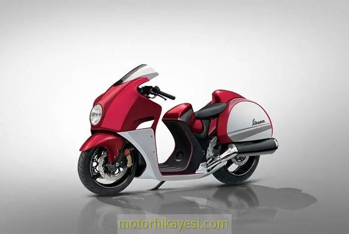 vespa, deneysel tasarımlar, kırmızı, çantalı