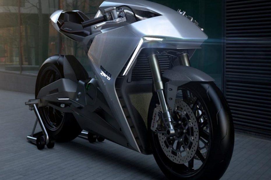 Elektrikli Ducati-Zero-sağ ön çapraz