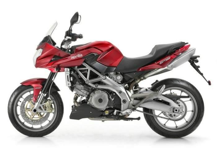 Aprilia Shiver GT 2009 kırmızı sol profil