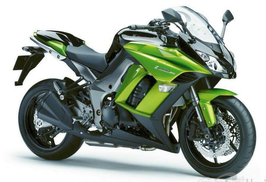 Kawasaki Z1000SX 2011 yeşil sağ profil