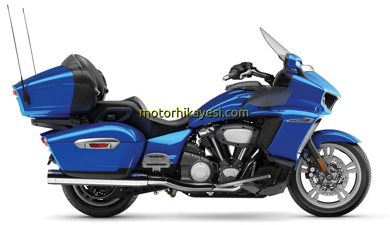 Yamaha STAR VENTURE mavi sağ profil