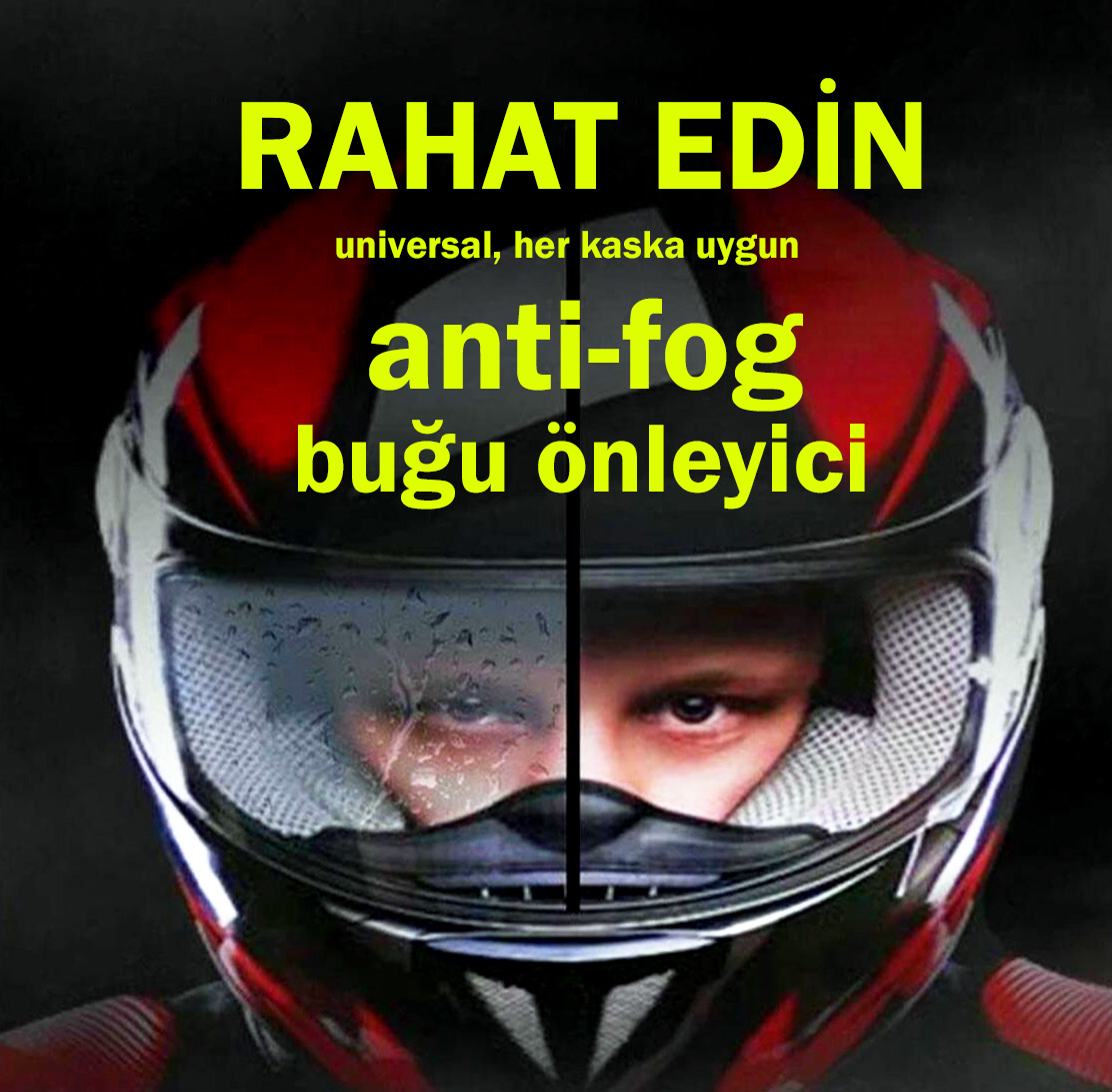 Kask buğu önleyici vizör pinlock tanıtım 3