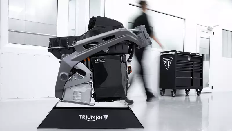 Triumph TE1-motor bölümü