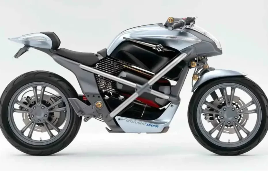 Suzuki Crosscage, gri, sağ profil, Motosiklet hidrojen motoru, Hidrojen motosiklet motoru