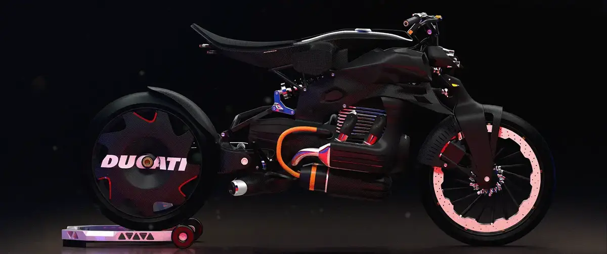 Ducati Ghost karbon, sağ profil