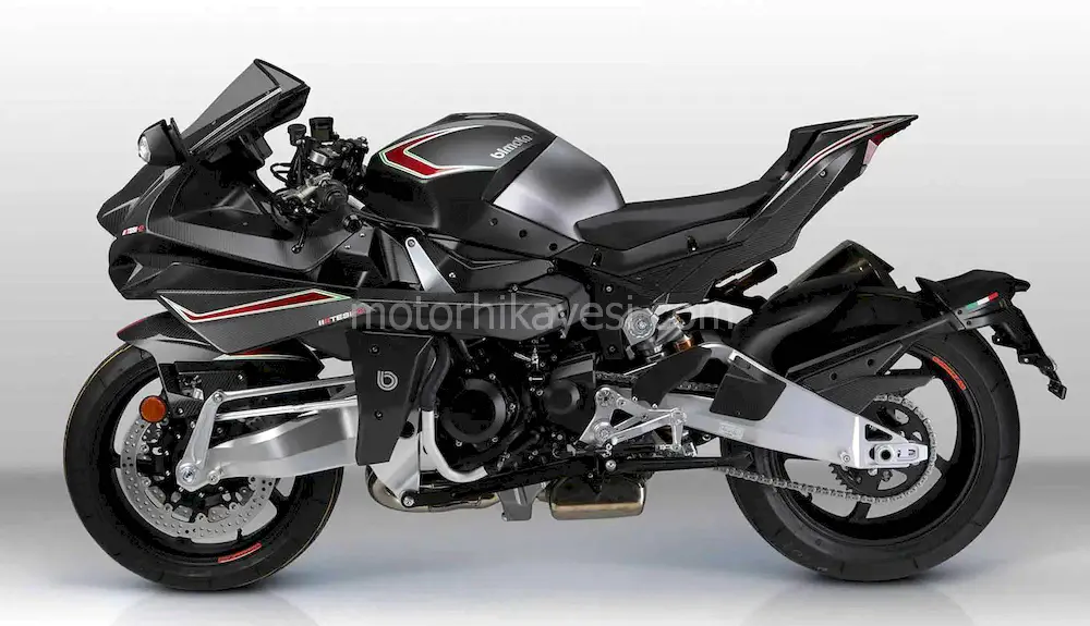 Bimota Tesi H2 inceleme, siyah sol profil