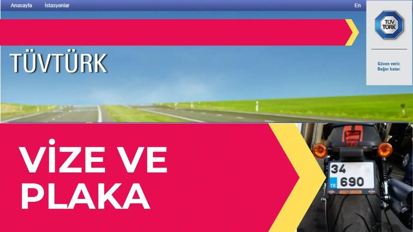 Motosiklet vizesi ve plaka