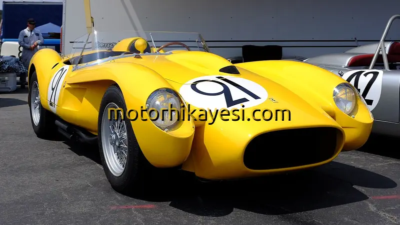 1958 Lemans Ferrari Testarossa, sarı